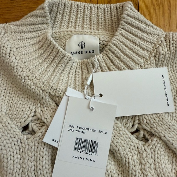 New-Anine Bing
Dray Knitted Crochet Vest Top in Cream - Picture 16 of 16